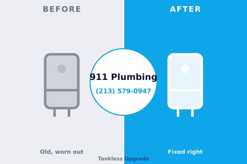 Before and after: plumbing repair Millville, NJ